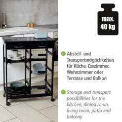 Wenko Küchenwagen Bon Appetit -Qualitätsladen Für Geschirr fd5a1d7e1fd8a4f683f9320c9cd558f4