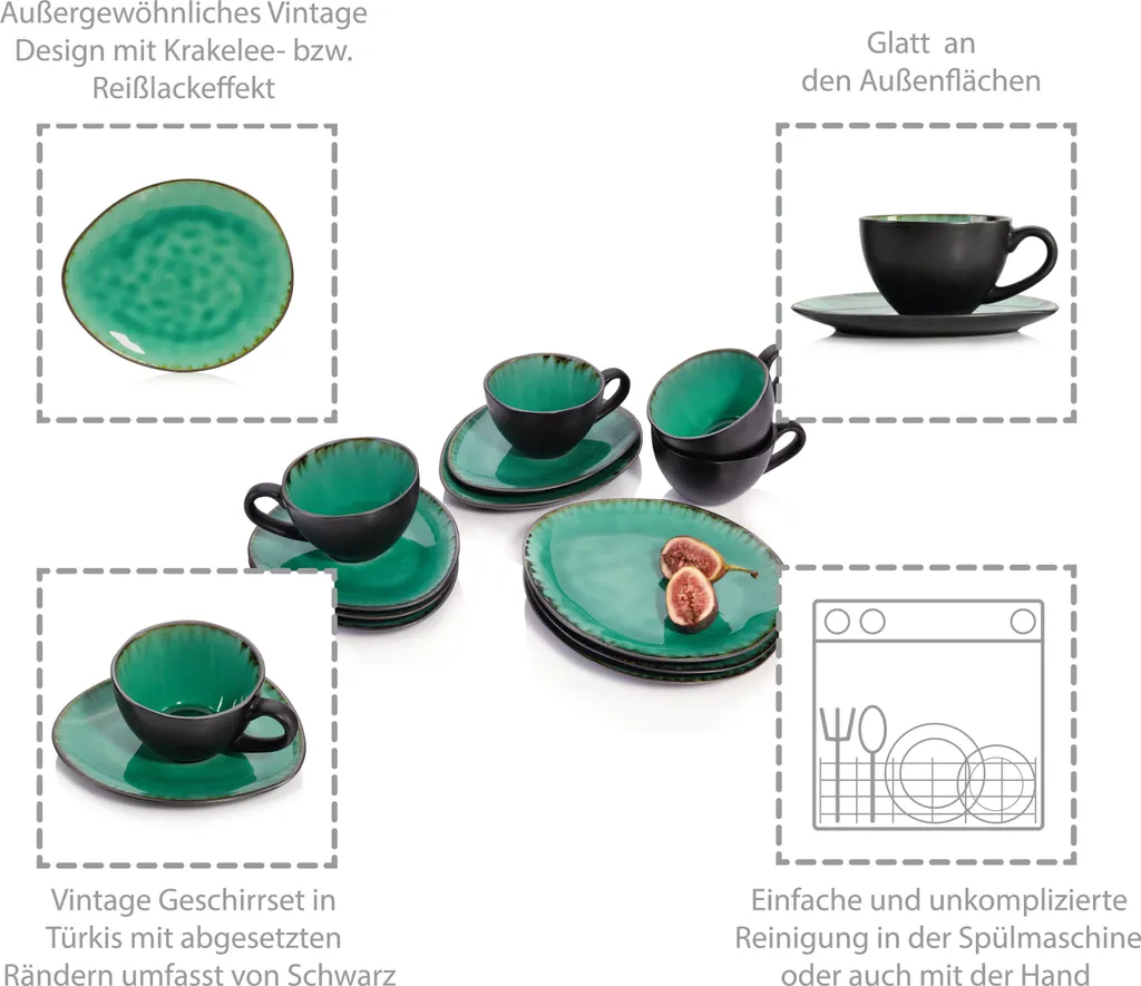 Sänger SÄNGER Kaffeeservice Palm Beach 12 Teilig Für 4 Personen 5 Sänger SÄNGER Kaffeeservice Palm Beach 12 Teilig Für 4 Personen – Bild 5