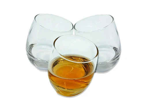 6 X Bar Rocking Whisky Glas Whiskey Trinkglas Gläser - Runder Boden 200 Ml – Bild 2