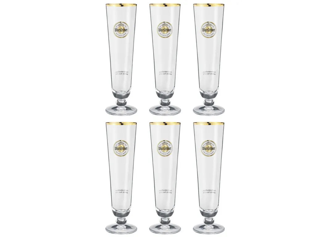 Warsteiner Biergläser 300 Ml - 6 Stück 1 Warsteiner Biergläser 300 Ml - 6 Stück