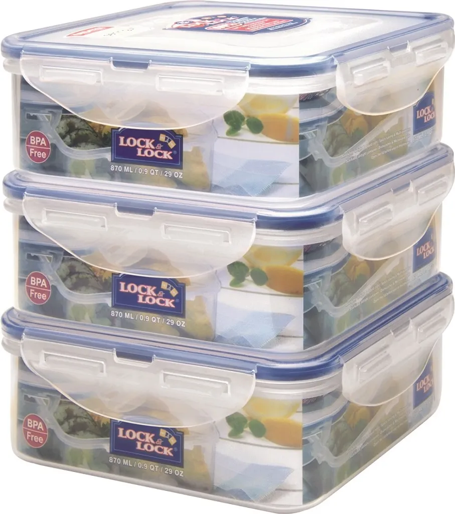 Lock & Lock LocknLock Classic Vorteilspack 3tlg. 2,61L 3 X HPL823 (870ml) HPL823O3 6 Lock & Lock LocknLock Classic Vorteilspack 3tlg. 2,61L 3 X HPL823 (870ml) HPL823O3 – Bild 6