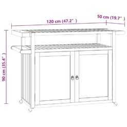 VidaXL Barwagen 120x50x90 Cm Massivholz Teak -Qualitätsladen Für Geschirr ffba8ba048fab60d7a26a5ac1a7c1b23